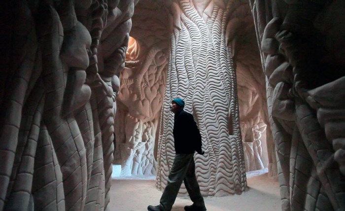 Artist Spent 10 Years Carving a Giant Cave With His Dog